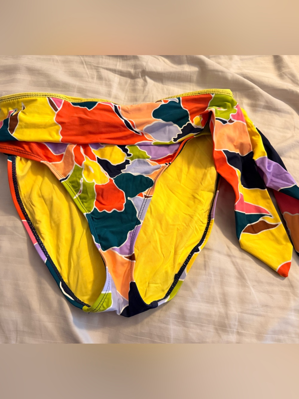 Vibrant Multicolor Floral Swim Bottoms